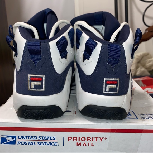 Mens Fila Grant Hill 1 shoes size 8 white and navy - Picture 8 of 11